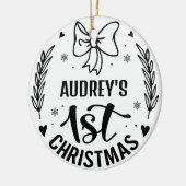 Baby's eerste kerst Ornament pasgeboren Afbeelding (Links)