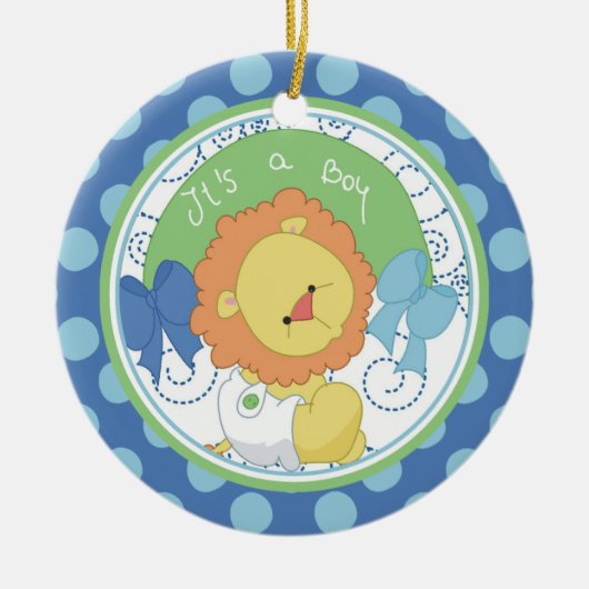 Baby's Eerste Kerst Ornament Precious Leeuw (Voorkant)