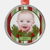 Baby's eerste kerst Ornament - ronde vorm (Voorkant)