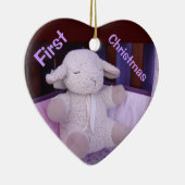Baby's eerste kerst ornamenten Gevulde Lam (Rechts)