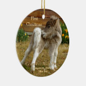 Baby's eerste kerst Pony in Poppies Ornament (Rechts)