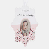 Baby's eerste kerst roze Ornament (Rechts)