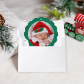 Baby's eerste kerst Schattige kerst Ornament Kaart