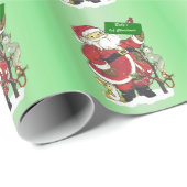 Baby's eerste kerst Schattigee kerstman Cadeaupapier (Rol Hoek)