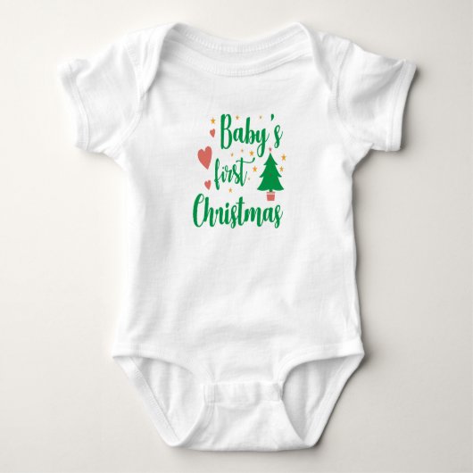 Baby's eerste kerst T-shirt (Voorkant)