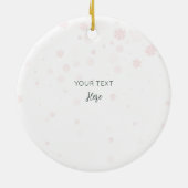 Baby's eerste kerst Waterverf Dragon Meisje Keramisch Ornament (Achterkant)