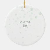 Baby's eerste kerst Waterverf Dragon naam Keramisch Ornament (Achterkant)