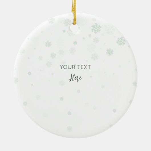 Baby's eerste kerst Waterverf Dragon naam Keramisch Ornament (Achterkant)