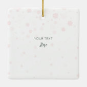 Baby's eerste kerst Waterverf Dragon Square Keramisch Ornament (Achterkant)