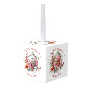 Baby's eerste kerstbloemen, bessen foto decoratie (Achter hoekig)