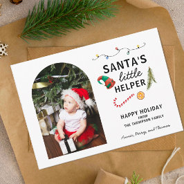 Baby's Eerste Kerstboog Lijst Schattige Feestdagenkaart