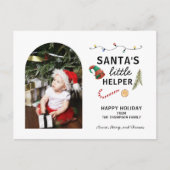 Baby's Eerste Kerstboog Lijst Schattige Feestdagenkaart (Voorkant)