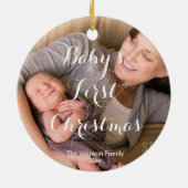 Baby's eerste kerstboom Ornament (Achterkant)