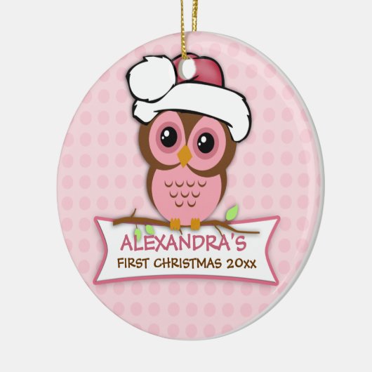 Baby's eerste kerstboomOrnament Keramisch Ornament (Links)