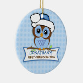 Baby's eerste kerstboomOrnament Keramisch Ornament (Rechts)