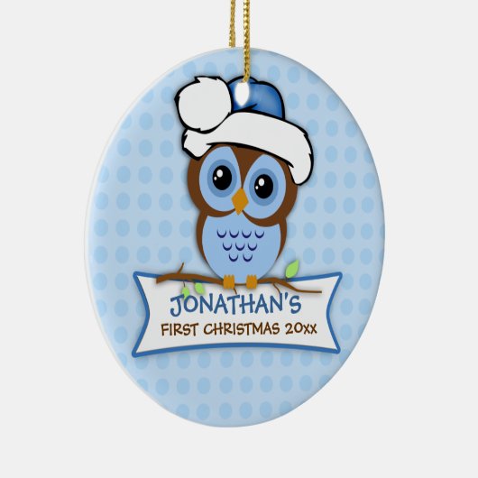 Baby's eerste kerstboomOrnament Keramisch Ornament (Rechts)