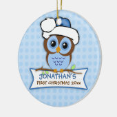 Baby's eerste kerstboomOrnament Keramisch Ornament (Links)