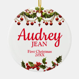 Baby's eerste kerstboomOrnament Keramisch Ornament