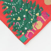 Baby's eerste kerstcadeau fleece deken (Hoek)