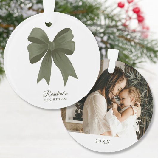 Baby's eerste kerstcadeau voor nieuwe moeder ornament