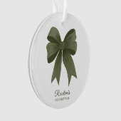 Baby's eerste kerstcadeau voor nieuwe moeder ornament (voorkant)