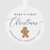 Baby's eerste kerstcadeaufoto ornament (voorkant)
