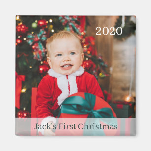 Baby's eerste kerstcadeaufotomagneet magneet