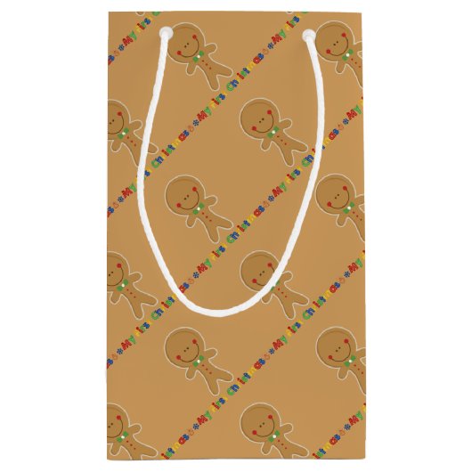 Babys eerste kerstcadeaujongen klein cadeauzakje (Achterkant)