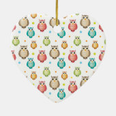 Baby's eerste kerstcadeaupatroon keramisch ornament (Achterkant)