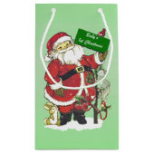 Baby's eerste kerstcadeautje kerstman klein cadeauzakje (Achterkant)