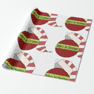 Baby's eerste kerstcadeautje met Kerstmis Cadeaupapier