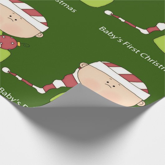 Baby's eerste kerstcadeautje met Kerstmis Cadeaupapier (Hoek)