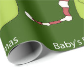 Baby's eerste kerstcadeautje met Kerstmis Cadeaupapier (Rol Hoek)