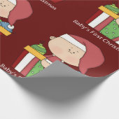 Baby's eerste kerstcadeautje met Kerstmis Cadeaupapier (Hoek)