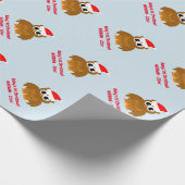 Baby's eerste kerstcadeautje op vakantie cadeaupapier (Hoek)