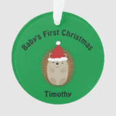 Baby's eerste kerstcadeautje Santa Hégel Ornament (voorkant)