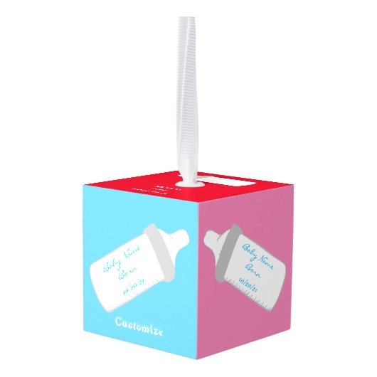 Baby's eerste kerstcadeautje Thunder_Cove Decoratie (Achter hoekig)