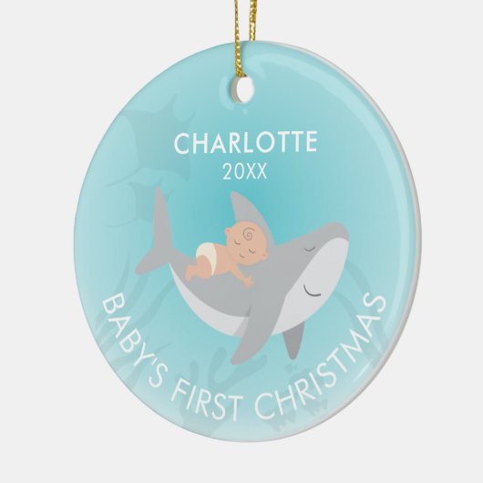 Baby's eerste kerstcadeautjes Ornament met keramis (Links)