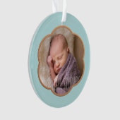 Baby's Eerste Kerstdag Foto Ornament (voorkant)