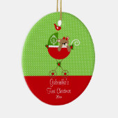 Baby's Eerste Kerstdag Ornament Baby Carriage (Rechts)