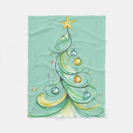 Baby's eerste kerstdeken fleece deken