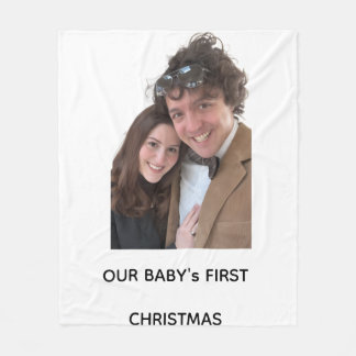 Baby's eerste kerstdeken fleece deken