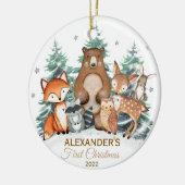 Baby's Eerste Kerstdier Ornament Bos (Links)