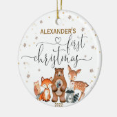 Baby's Eerste Kerstdier Ornament Bos (Links)