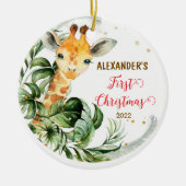 Baby's Eerste Kerstdieren Ornament Safaridieren (Voorkant)