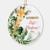 Baby's Eerste Kerstdieren Ornament Safaridieren (Links)