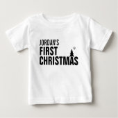 Baby's eerste kerstfeest Baby T-shirt (Voorkant)