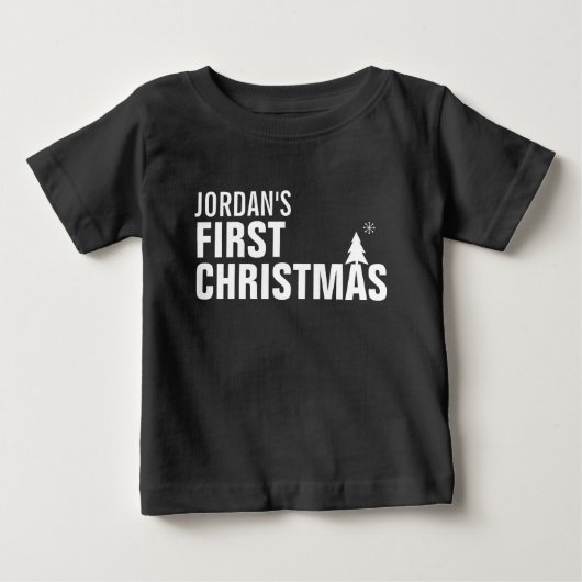 Baby's eerste kerstfeest Baby T-Shirt Red (Voorkant)