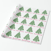 Baby's eerste kerstfeest cadeaupapier (Uitgerold)