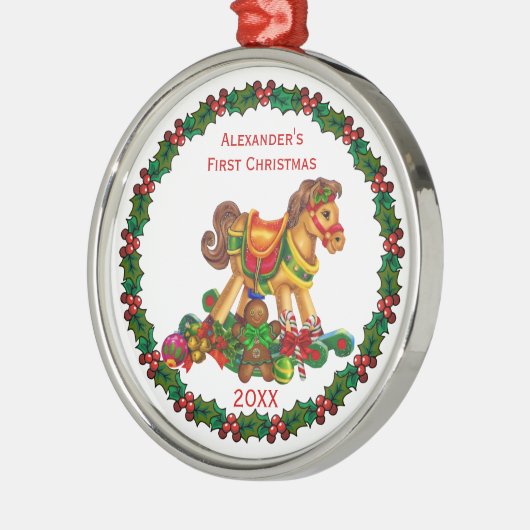 Baby's Eerste Kerstfeest Heirloom Ornament (Links)
